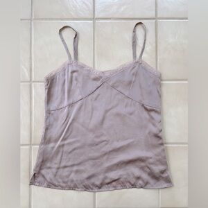 Laura Clement - 100% Silk Muted Pink French Designer Camisole top - US Size 4